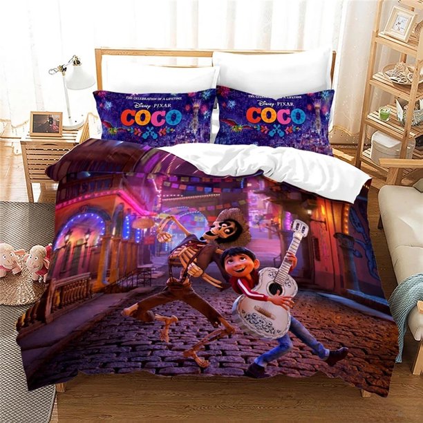 Coco Miguel Bedding Set skeleton 3D Printed Music Boy Duvet Cover Pillow Cases Comforter Bedding Sets Bed Sheets