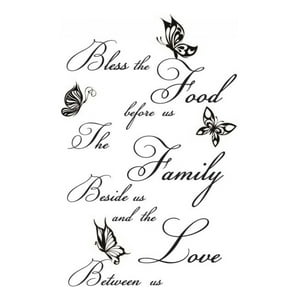 Rienda Libre Graphics - Decomural Bless The Food Religious Ws-40862