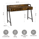 thumbnail image 2 of Escritorio industrial USB top living desk-23 Marrón, 2 of 3