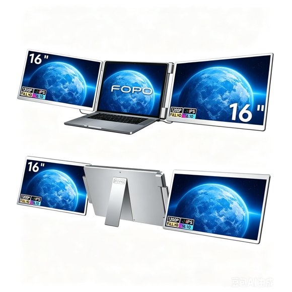 Monitor FOPO S11 portátil de 16" 1200P FHD HDMI USB-C