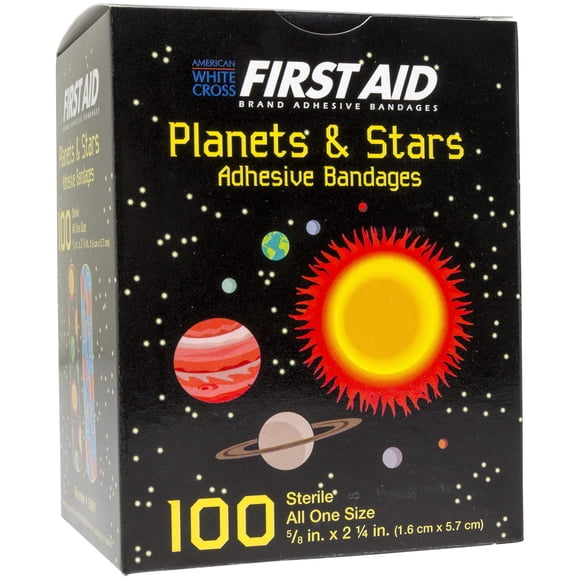 Curitas Adhesivas Derma Sciences Planetas y Estrellas para Niños 100