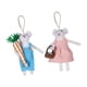 thumbnail image 3 of 2 adornos colgantes de ratón de fieltro, adornos de ratones de fieltro, adornos colgantes de animales bonitos para de Navidad para corona, decor, 3 of 5