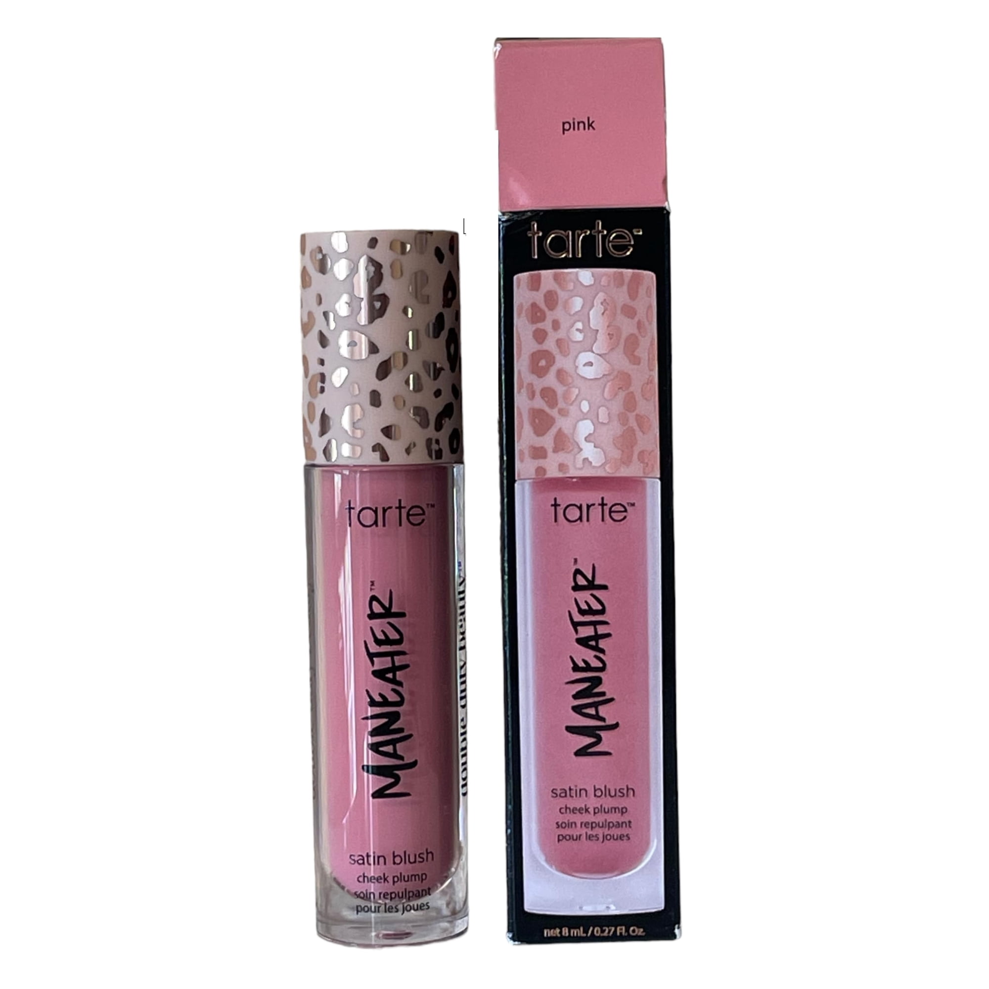 Blush Tarte Maneater, Mejillas Satinadas, Rosa Regordete, 8 Ml, Tamaño Completo