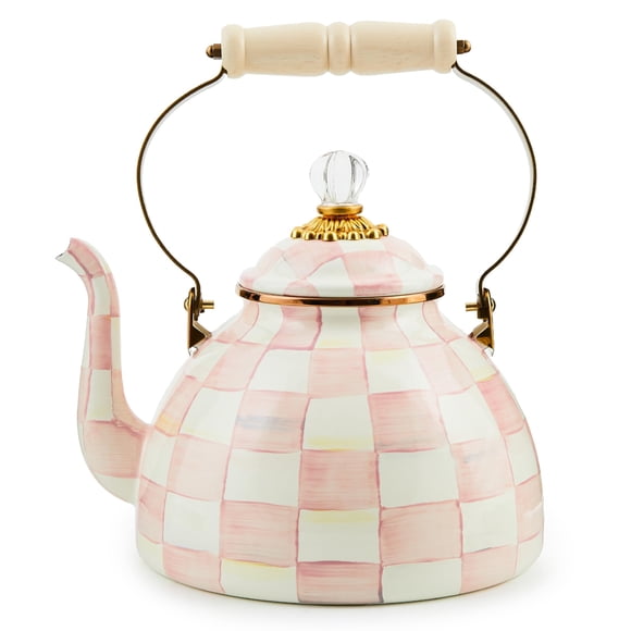 Tetera MACKENZIE-CHILDS 3 cuartos Rosy Check