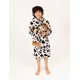 thumbnail image 5 of Bata polar con capucha para niña y muñeca con estampado de vaca, 5 of 6