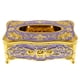 thumbnail image 5 of Caja de pa?uelos de acrílico de estilo europeo, lujosa funda para servilletas de rosa, dorado púrpura, 5 of 5