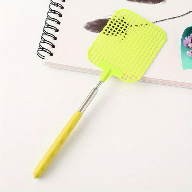 1pc, Creative Retractable Plastic Fly Swatter, Summer Mosquito Swatter, Home Daily Use Fly Killer Artifact, Summer Essentials, Beach, Travel Accessories