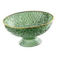 Magideal - Cuenco De Fruta Con Pedestal, Organizador De Platos Para Aperitivos Y Dulces, Colador De Verduras, Cesta, Bandeja Para Servir, Plato De Drenaje De Ver Verde