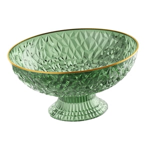 Magideal - Cuenco De Fruta Con Pedestal, Organizador De Platos Para Aperitivos Y Dulces, Colador De Verduras, Cesta, Bandeja Para Servir, Plato De Drenaje De Ver Verde