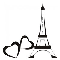Rienda Libre Graphics - Decomural Love Paris Eiffel Tower Ws-18051