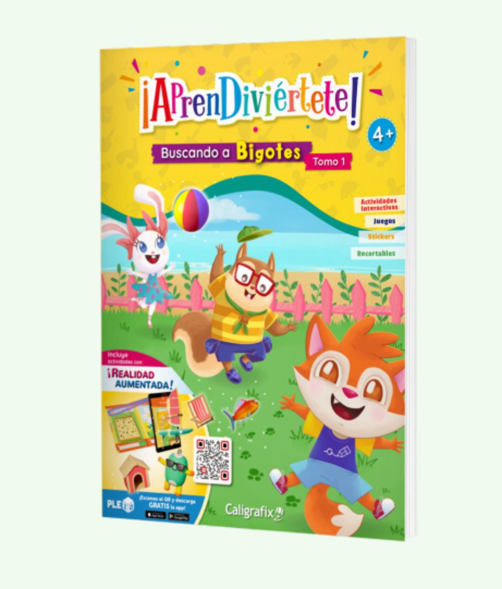 Caligrafix - Libro Aprendiviértete Buscando A Bigotes Tomo 1