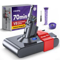 Batería Lileading V8 Intercambiable De 70 Minutos Con Filtros Dyson V8