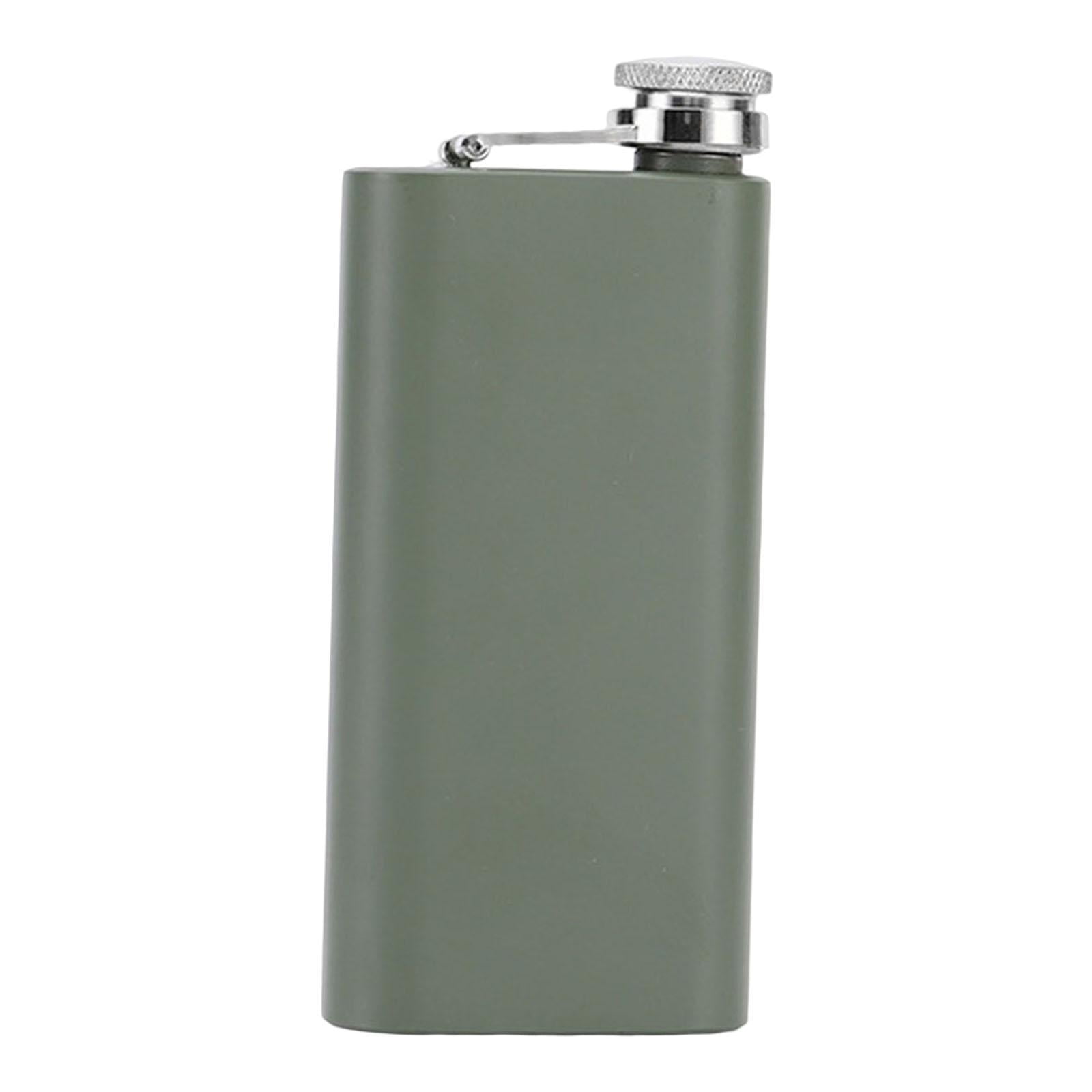 Magideal - Tetera De Cadera De 140ml, Olla Portátil De Acero Inoxidable, Jarra Líquida, Botella Para Beber A Prueba De Fugas, Para Senderismo, Fiesta, Salida, Ca Verde