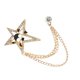 thumbnail image 5 of Trajes Broche Pin Estrella Cráneo Pin Insignia Borla Camisa de cadena Collar Pin Dorado, 5 of 5
