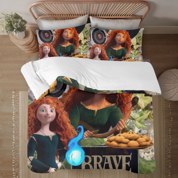 Brave 3-Piece Bedding Set For Kids Boys Girls Adult Cartoon Warm Cute Fashion Holiday Present Gift Bed Sheets