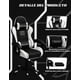 thumbnail image 3 of Silla Gamer Hell Castle Reclinable Con Cojin Lumbar Blanco Cuero Sintético, 3 of 5