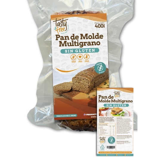 Pan De Molde Miltigrano Sin Glúten 400 g Tasty
