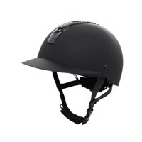 Magideal - Casco De Montar, Equipamiento Para Caballos, Casco De Bicicleta, Verano, Equipo De Protección Ligero, Gorro De Montar Moderno, Cómodo Y Transpirable M Negro