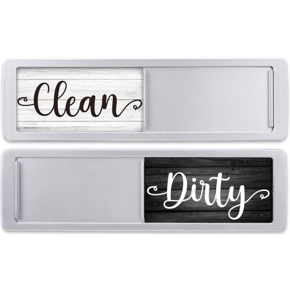 Imán para lavavajillas FridayVibez Clean Dirty Sign Dark Farmhouse