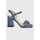 thumbnail image 2 of Sandalia Cuero Valeria Azul, 2 of 5