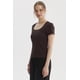 thumbnail image 2 of Polera Mujer Escote Cuadrado Rib Café Oscuro, 2 of 4