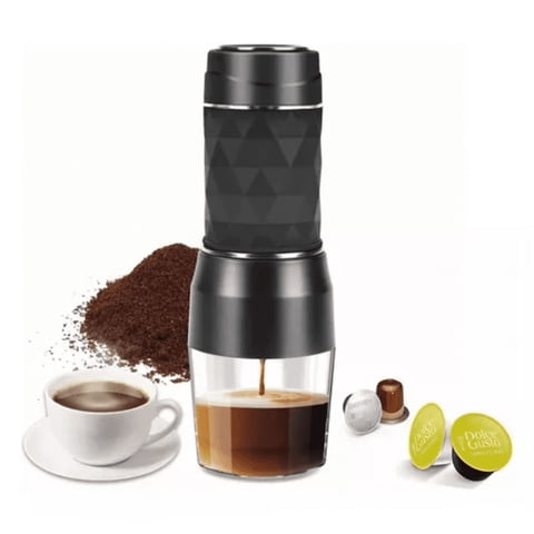 Genérico - Maquina Cafe Expreso Portatil Manual 3 En 1 Capsulas Nesspreso 80Ml