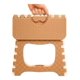 thumbnail image 2 of Taburete Plegable Banco Plegable Banquito Pórtatil 23x28cm beige, 2 of 2