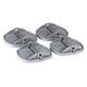 thumbnail image 1 of Set de 4 Adaptadores de Instalación para Almohadilla de Gato Profesional, Color Gris, 1 of 3