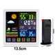 thumbnail image 2 of Reloj despertador con estación meteorológica para dormitorios, termómetro inalámbrico para interiores y exteriores, monitor de temperatura y humedad., 2 of 5