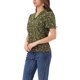 thumbnail image 4 of INSPIRE CHIC Blusas con Cuello en V para Mujeres Elegantes y Casuales con Estampado de Cerezas y Solapa en V, Manga Corta de Verano XS Verde Oliva, 4 of 6