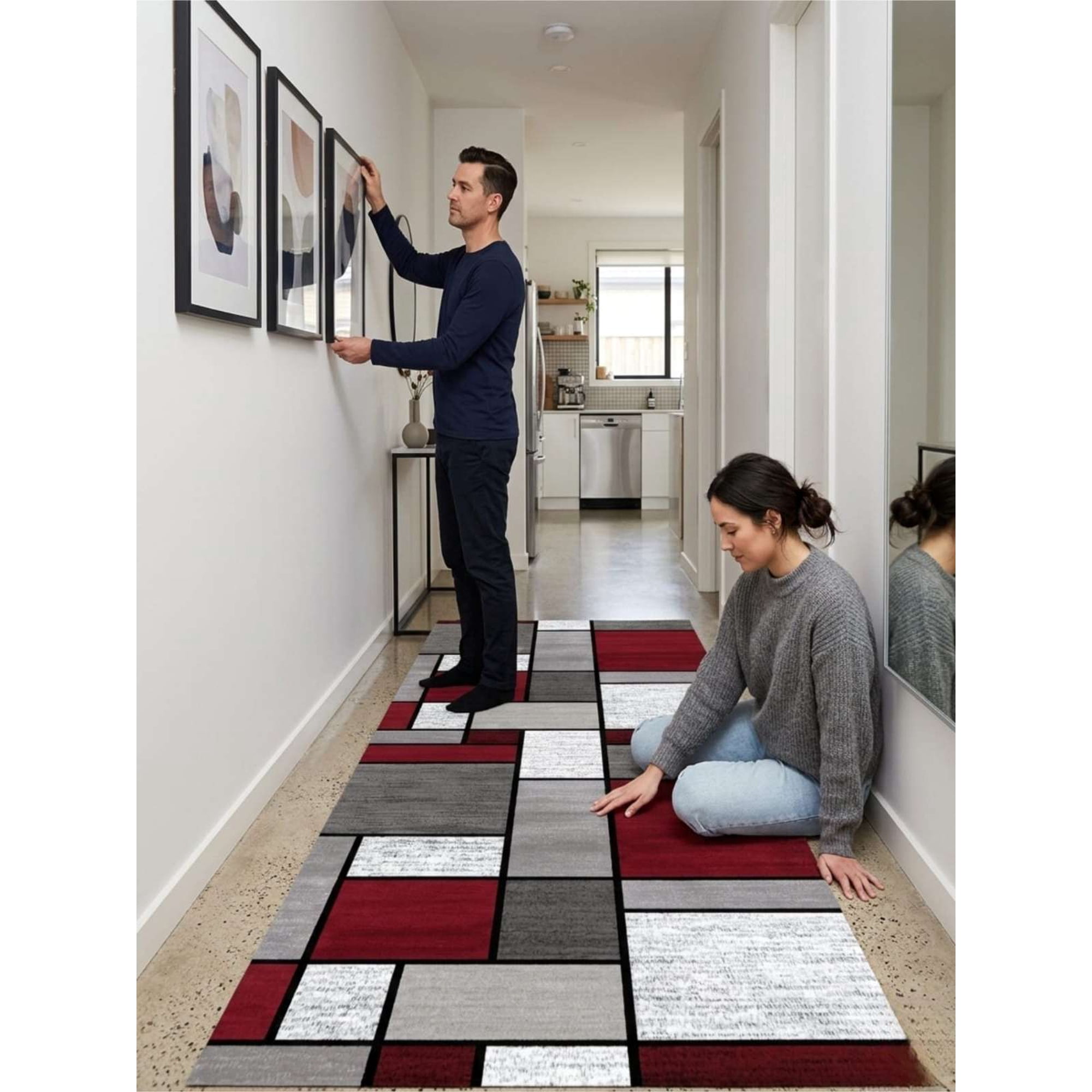 Todo Para El Hogar - Alfombra De Pasillo Antideslizante 60x180 Suave Lavable