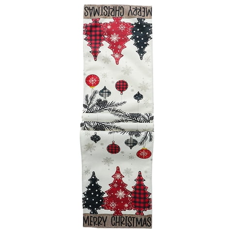 Magideal - De Mesa Navideño, Mantel Individual Reutilizable, Bufanda Decorativa Para Tocador, Decoración De Mesa De Comedor Para Aparadores De Estilo 33 Cm X 230 Cm