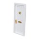 thumbnail image 4 of 1:12 Casa De Mu?ecas De Madera Blanca 4 Puertas De Paneles Muebles DIY Decoración De Cocina, 4 of 5