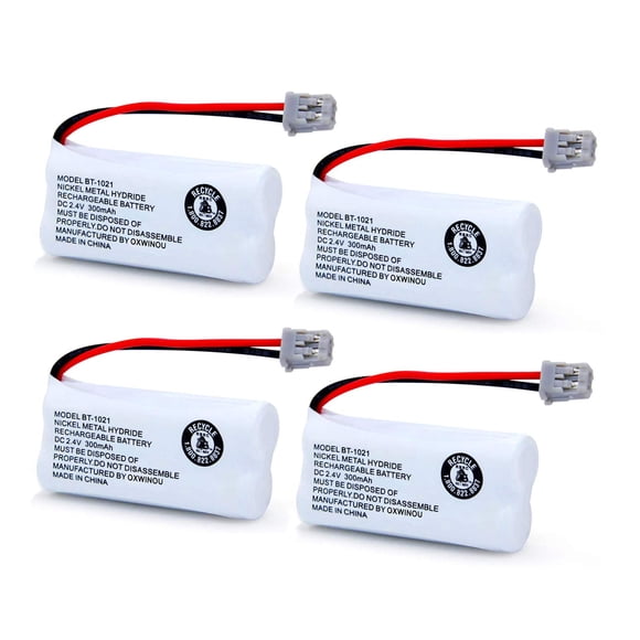 Batería de teléfono OXWINOU BT-1021 2,4 V 300 mAh para Uniden BT-1016