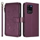 thumbnail image 2 of Funda Cartera Mariposa para [Samsung Galaxy S20 Ultra] con Soporte y Cremallera Violeta, 2 of 6