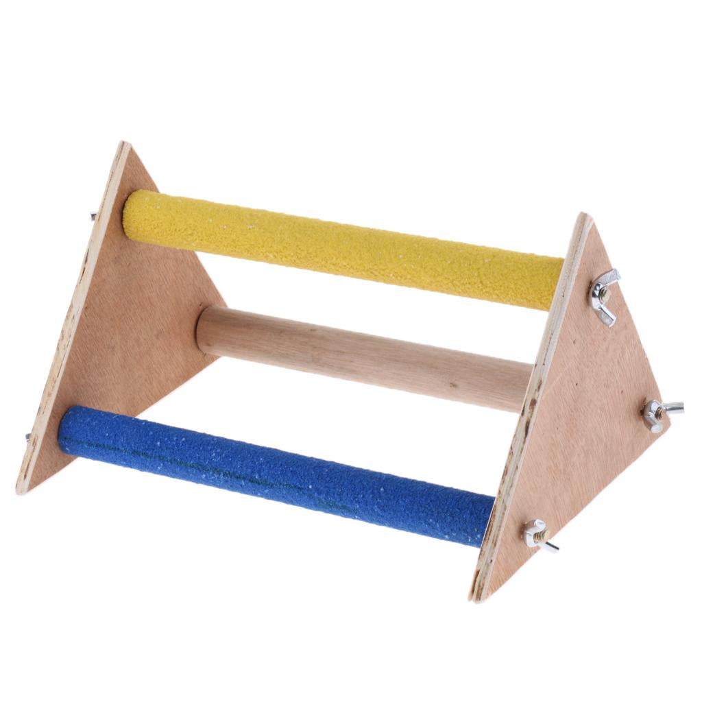Soporte De Mesa Para Percha De Loro Fiocias Plataforma Para Desgaste De Patas Y Juguete Masticable