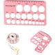 thumbnail image 1 of Nipple Ruler, Nipple Rulers fo Flange Sizing, Silicona y Suave Flange Size Measure fo Nipples, con 1.5m Suave Tape Measure, Nipple Sizer Nipple Measurehombrest Herramienta fo Flanges (Rosa), 1 of 7