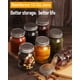 thumbnail image 2 of Frascos de vidrio Rainforce, 350 ml, boca normal con tapa, paquete de 20, 2 of 7