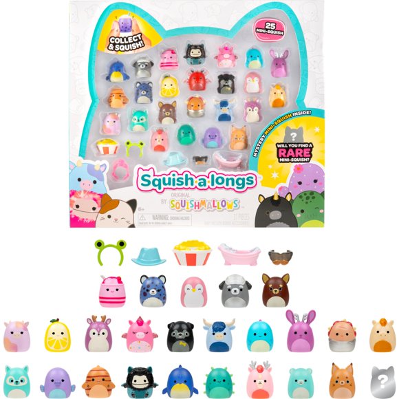 Juguete Squish-a-longs Mini-Squish Paquete de 25 Unidades Ola 5