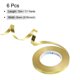 thumbnail image 2 of Uxcell Cinta Rizada Cuerda de Globo Metálica 3/16" 11 Yardas 6 Rollos para Decoración de Fiesta Regalo Oro Champán Oro, 2 of 5