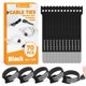 thumbnail image 1 of Bridas Summerbrite 15 cm negras 70 piezas con zona escribible, 1 of 9