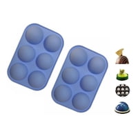 Genérico - 2 Molde Silicona Media Esfera Molde Silicona Media Esfera