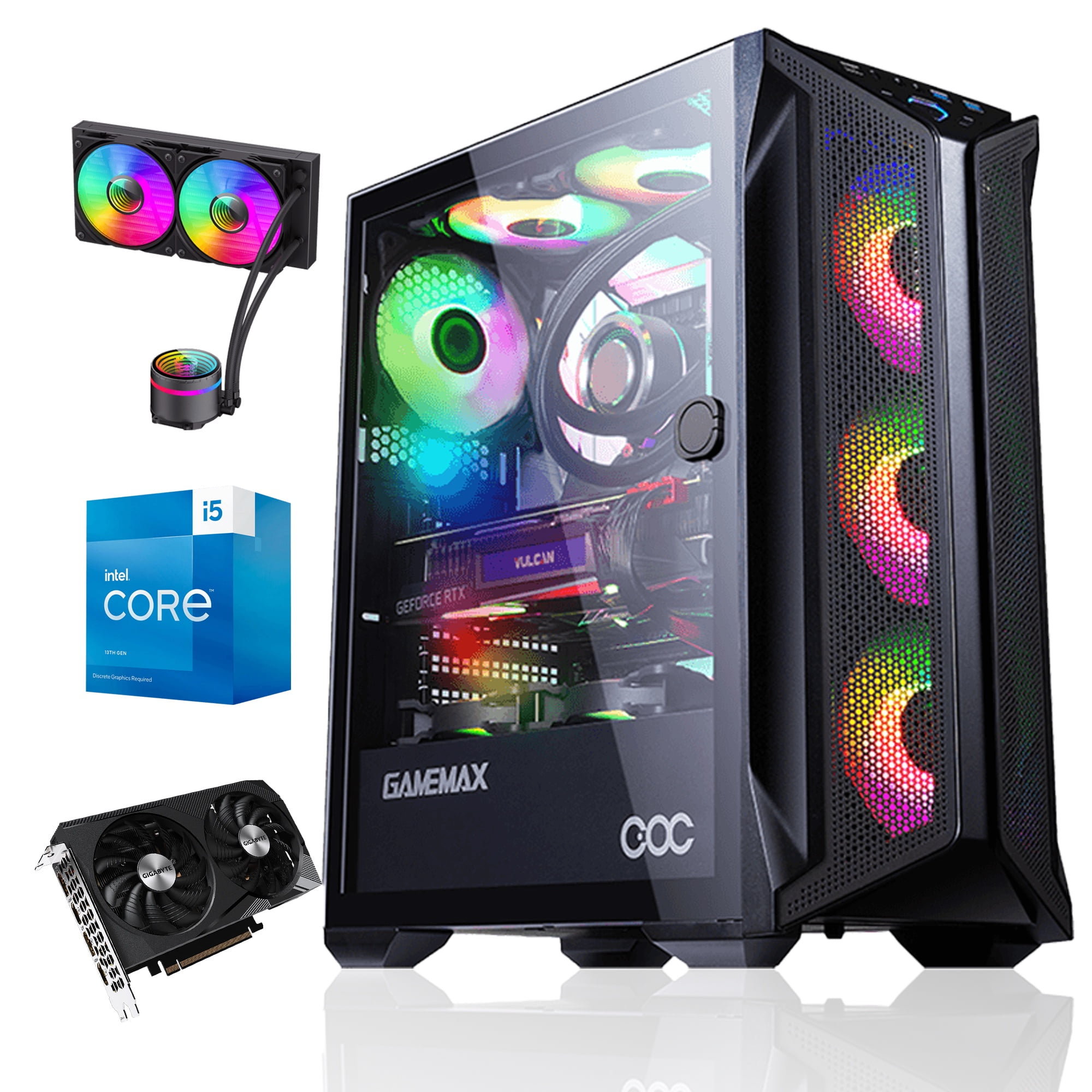 Pc Gamer: Intel Core I5 13400 32Gb Ddr5 1Tb Rtx 4070 Super Wifi+Bt