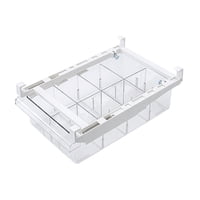 Magideal - Nevera Cajón Organizador Caja De Almacenamiento Transparente Extraíble Reutilizable Cocina Contenedores De Almacenamiento Extensibles Refrigerador Org 8 Rejillas