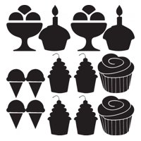 Rienda Libre Graphics - Decomural Cake Ice Cream Kitchen Cafe Set Ws-33251