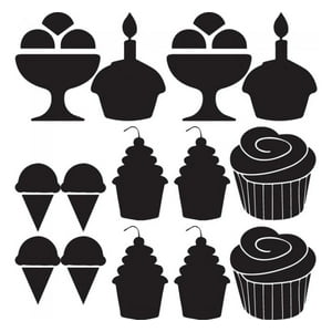 Rienda Libre Graphics - Decomural Cake Ice Cream Kitchen Cafe Set Ws-33251