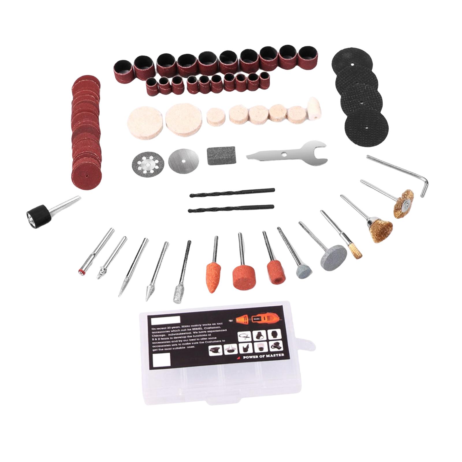 Ioensy - Juego De Cabezales De Molienda Eléctrica De 92 Piezas Accesorios Multifuncionales Para Metal