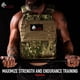 thumbnail image 5 of Chaleco lastrado ajustable WOLF TACTICAL para WODs y running, 5 of 7