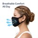 thumbnail image 2 of Mascarillas de Tela ZOFINA Negras 3 Unidades Reutilizables, 2 of 9