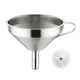 thumbnail image 1 of Embudo de acero inoxidable 304 para vino, filtro de residuos para cocina y hogar., 1 of 5